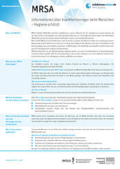 Vorschaubild des MRSA-Erregersteckbriefs
