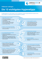 Vorschau des Plakats "Die 10 wichtigsten Hygienetipps"